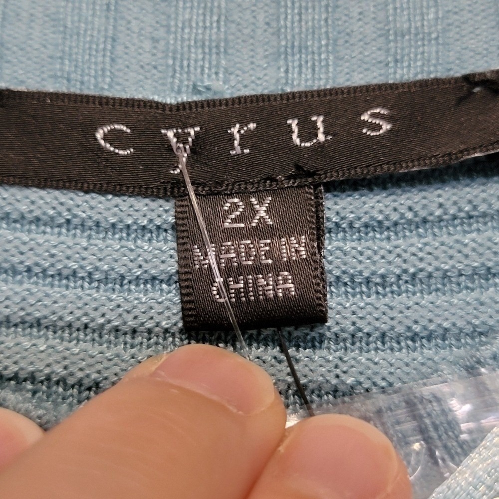 Cyrus Women's Light Blue Cowl Neck Sweater - Picture 3 of 7